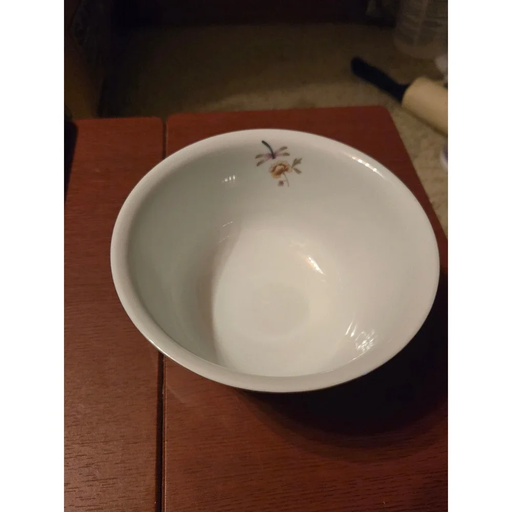 Avon American Heirloom Independence Day 1981 Floral Porcelain Bowl Japan Vintage